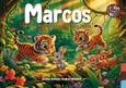 Portada de: Marcos, el tigre miedoso que aprendió a ser valiente